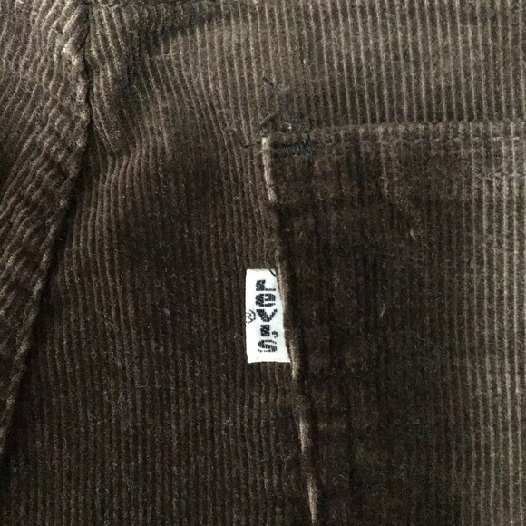 Rare Vintage 1970’s Levi’s Brown Corduroy Flare Leg Pants with Talon 42 Zipper. - Picture 5 of 14